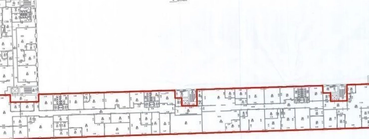 Офис Шереметьевский на Полковой, строение 1 площадью 1247 квадратных метров