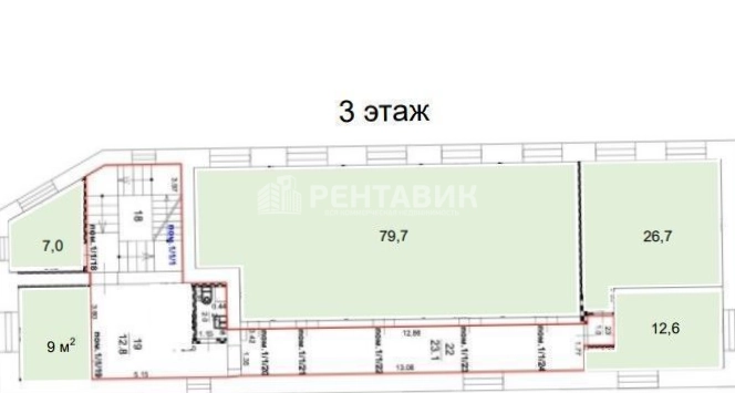 Офис Бутырская, 76с4 площадью 368.8 квадратных метров