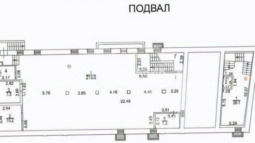 Здание целиком Оружейный, 15с1 площадью 1794.7 квадратных метров