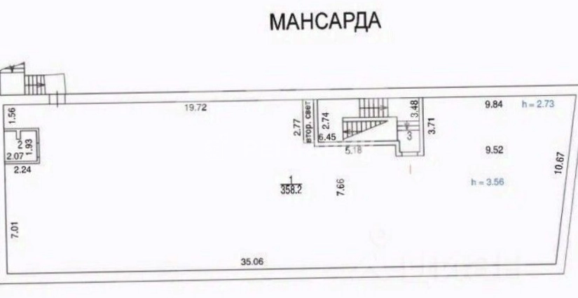 Здание целиком Оружейный, 15с1 площадью 1794.7 квадратных метров