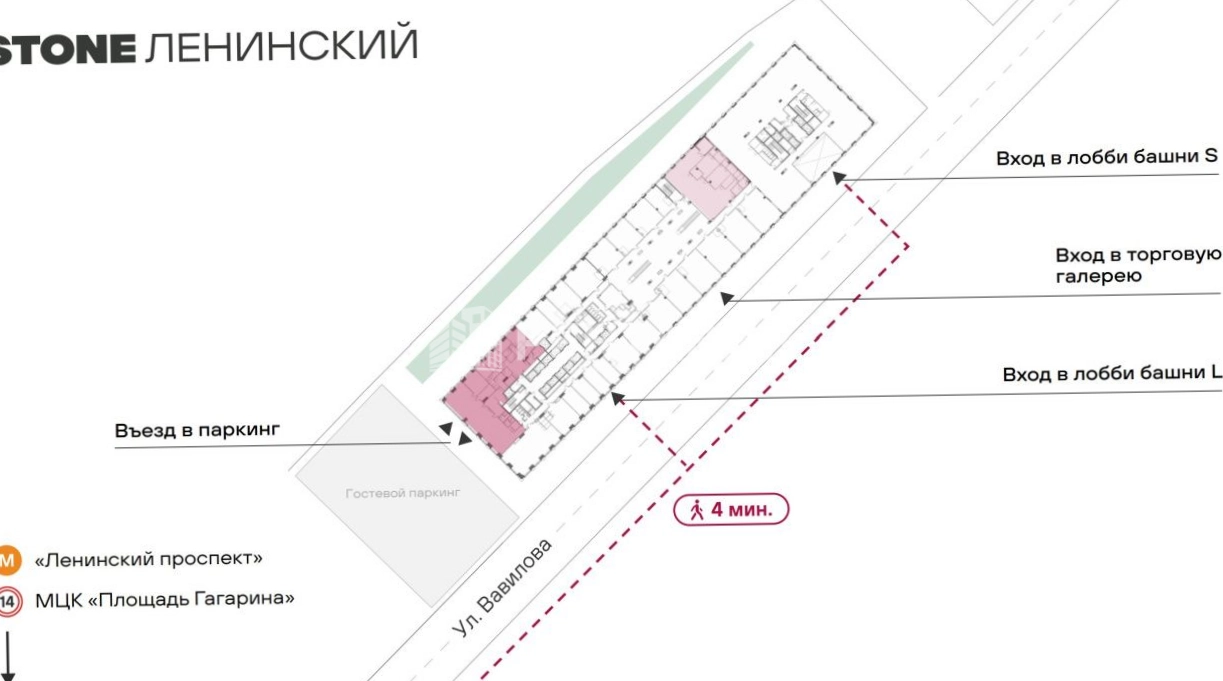 Торговая площадь Stone Ленинский площадью 464.6 квадратных метров