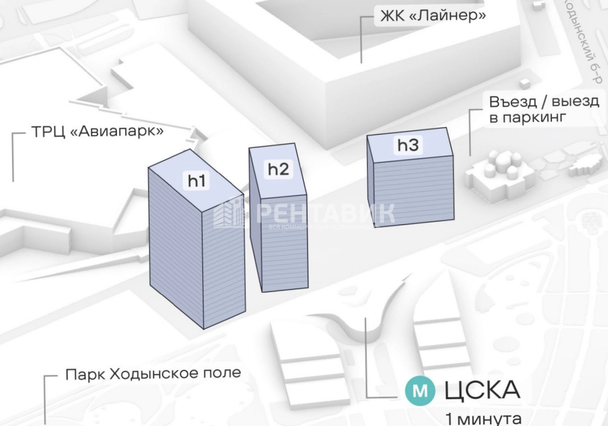 Торговая площадь STONE Ходынка 1 площадью 88.2 квадратных метров