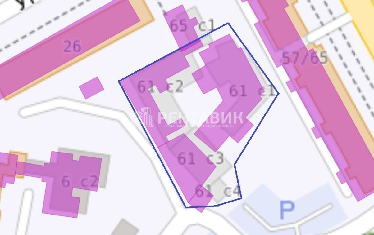 Здание целиком Новослободская, 61 площадью 2800 квадратных метров