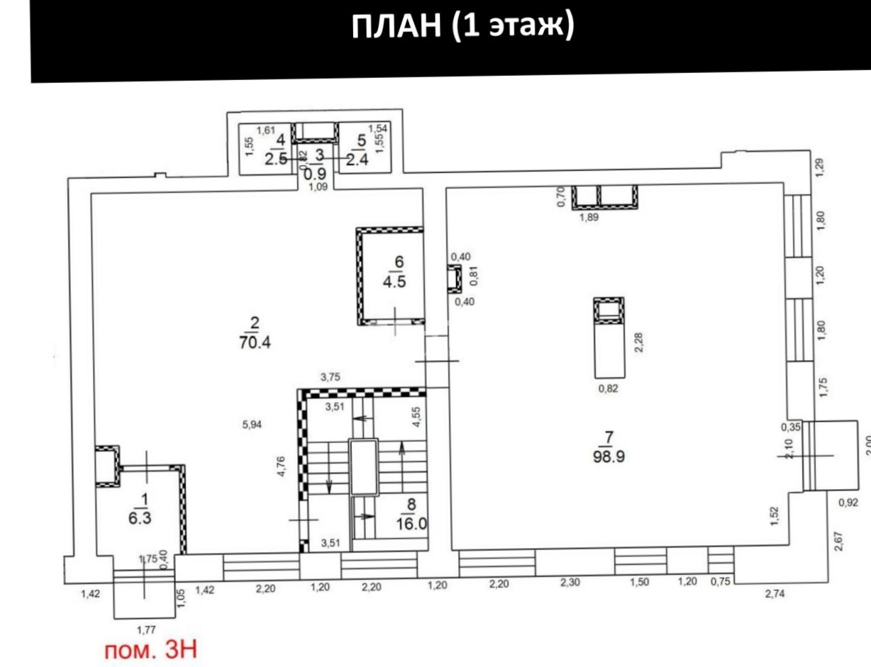 Торговая площадь AFI Tower площадью 413.1 квадратных метров