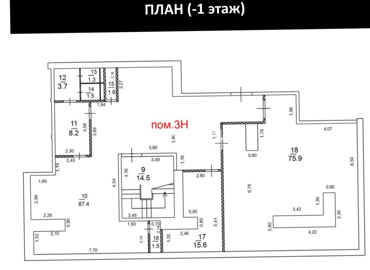 Торговая площадь AFI Tower площадью 413.1 квадратных метров