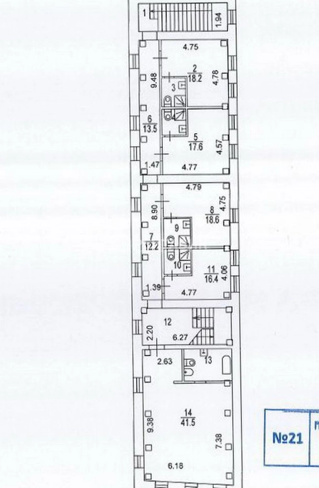 Здание целиком Андроньевская 4с1 площадью 1788.4 квадратных метров