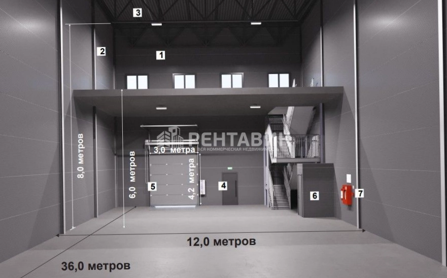 Склад Шереметьево-Молжаниново площадью 3695 квадратных метров
