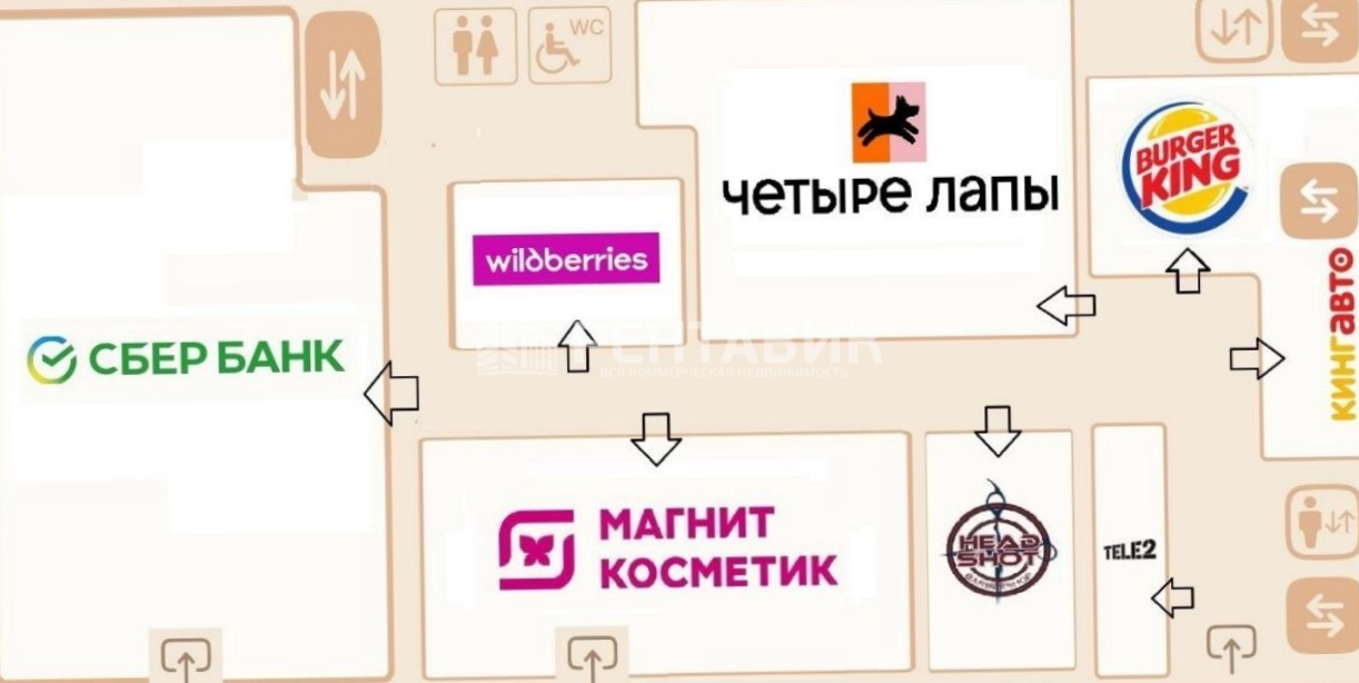 Здание целиком ТЦ Волжский площадью 4863.4 квадратных метров