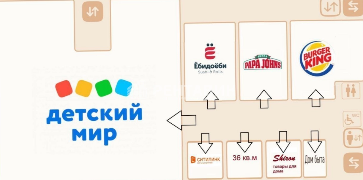 Здание целиком ТЦ Волжский площадью 4863.4 квадратных метров