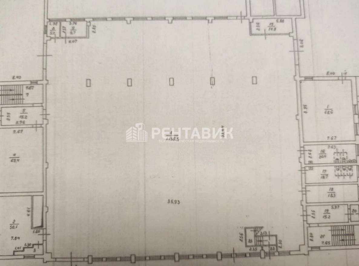 Помещение свободного назначения Кольская, 12с4 площадью 886 квадратных метров