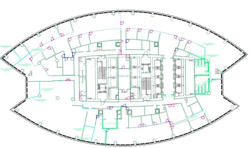 Офис Башня на Набережной, блок С площадью 2141 квадратных метров