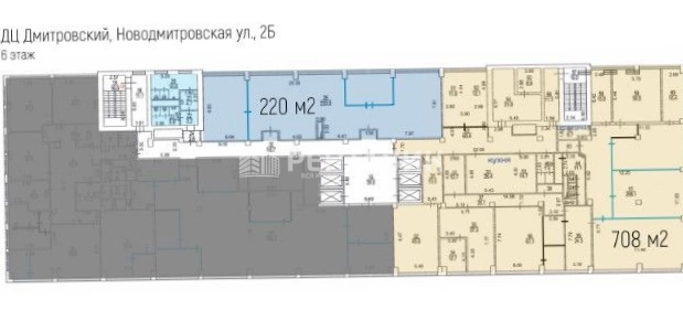 Офис Дмитровский площадью 928 квадратных метров