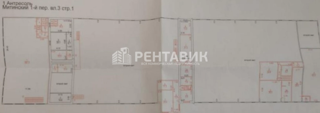 Здание целиком 1-й Митинский, вл3с1 площадью 4000 квадратных метров