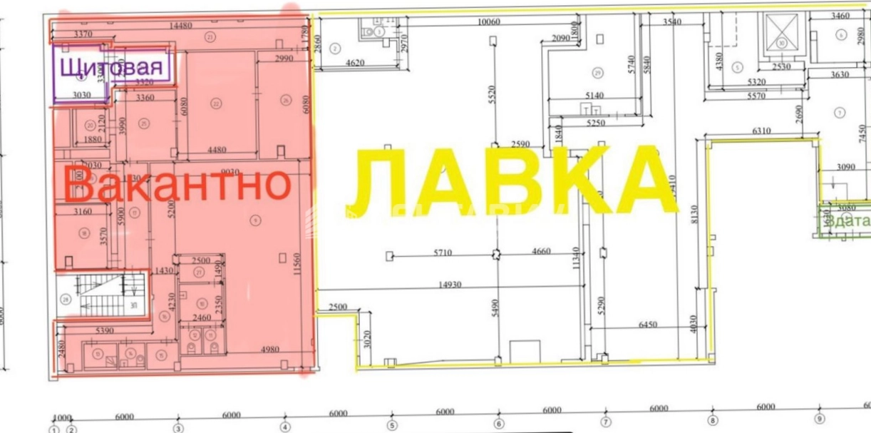 Помещение свободного назначения Аэропорт площадью 231 квадратных метров