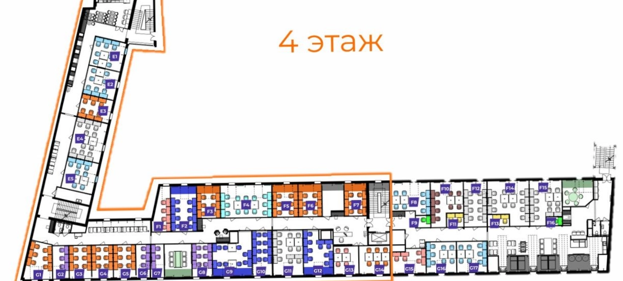 Офис SENO - СЕНО площадью 875 квадратных метров