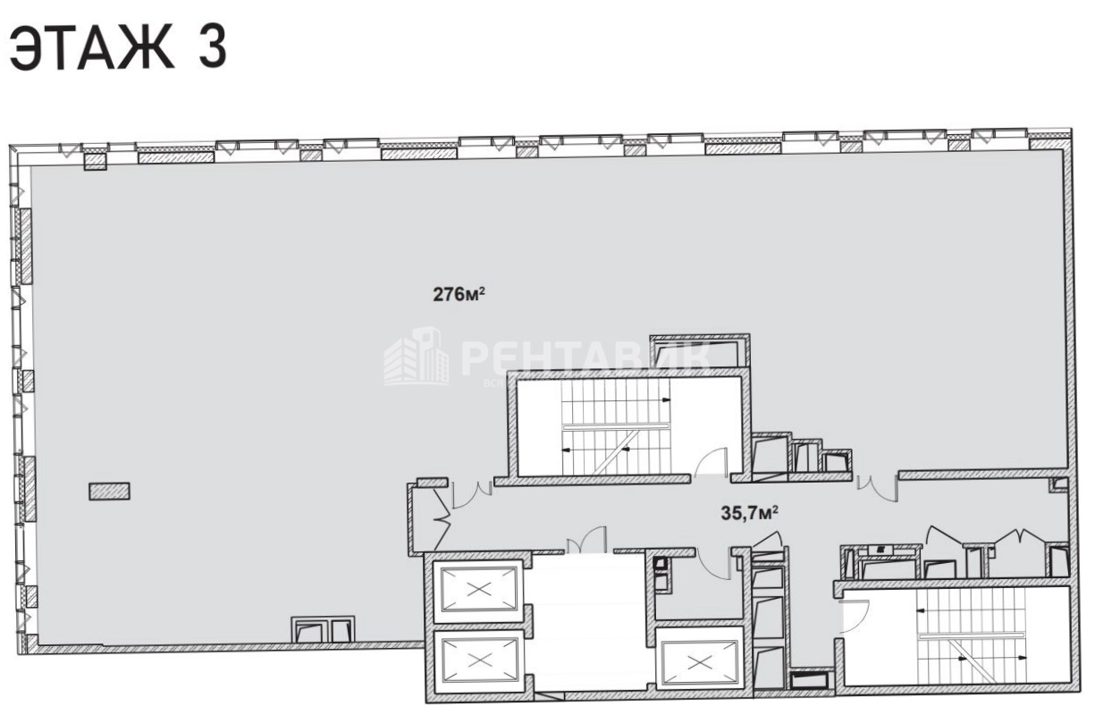 Офис Kvartal West Tower площадью 311.7 квадратных метров