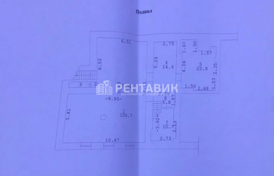 Помещение свободного назначения Денисовский 30с1 площадью 1033.4 квадратных метров