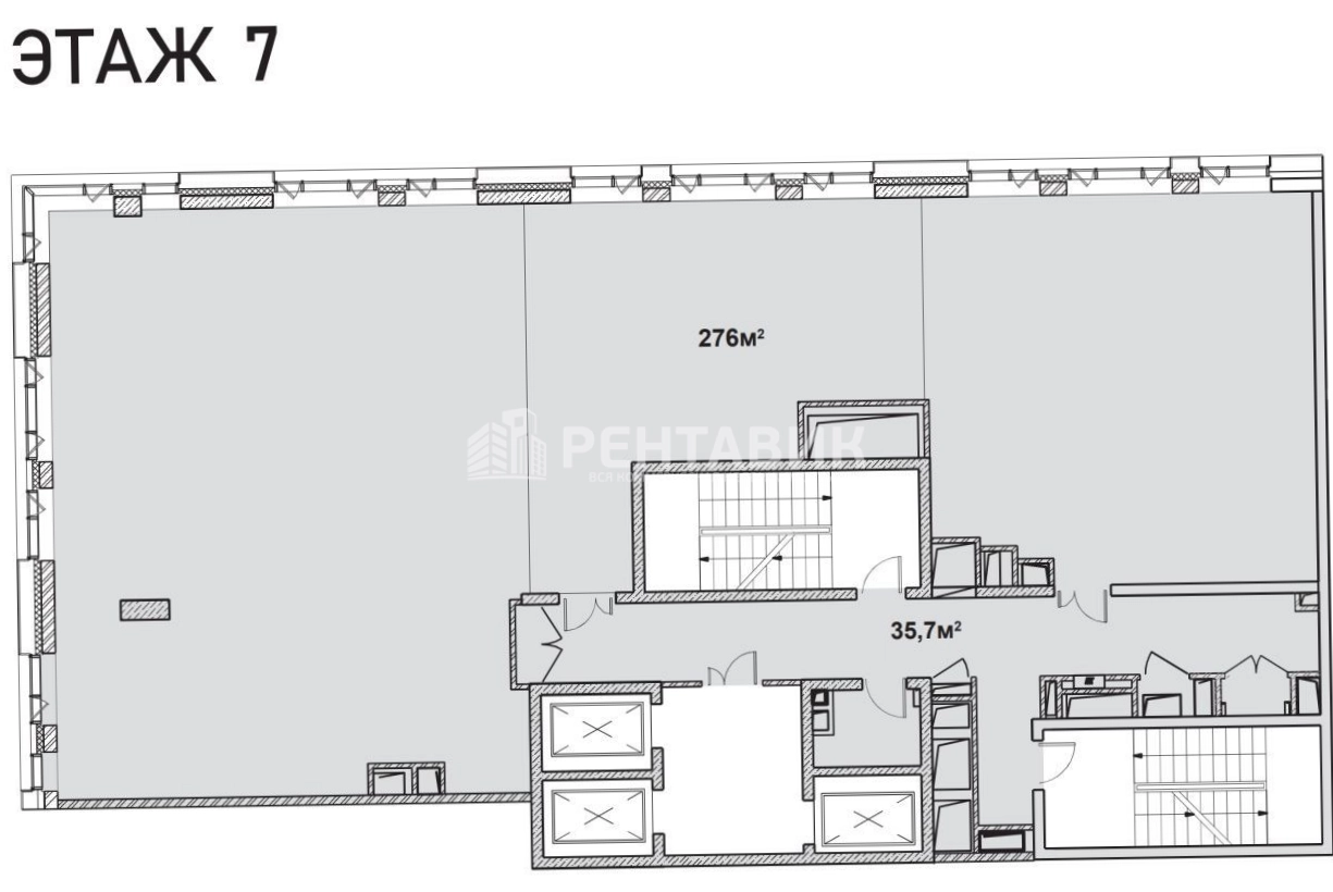 Офис Kvartal West Tower площадью 935.1 квадратных метров