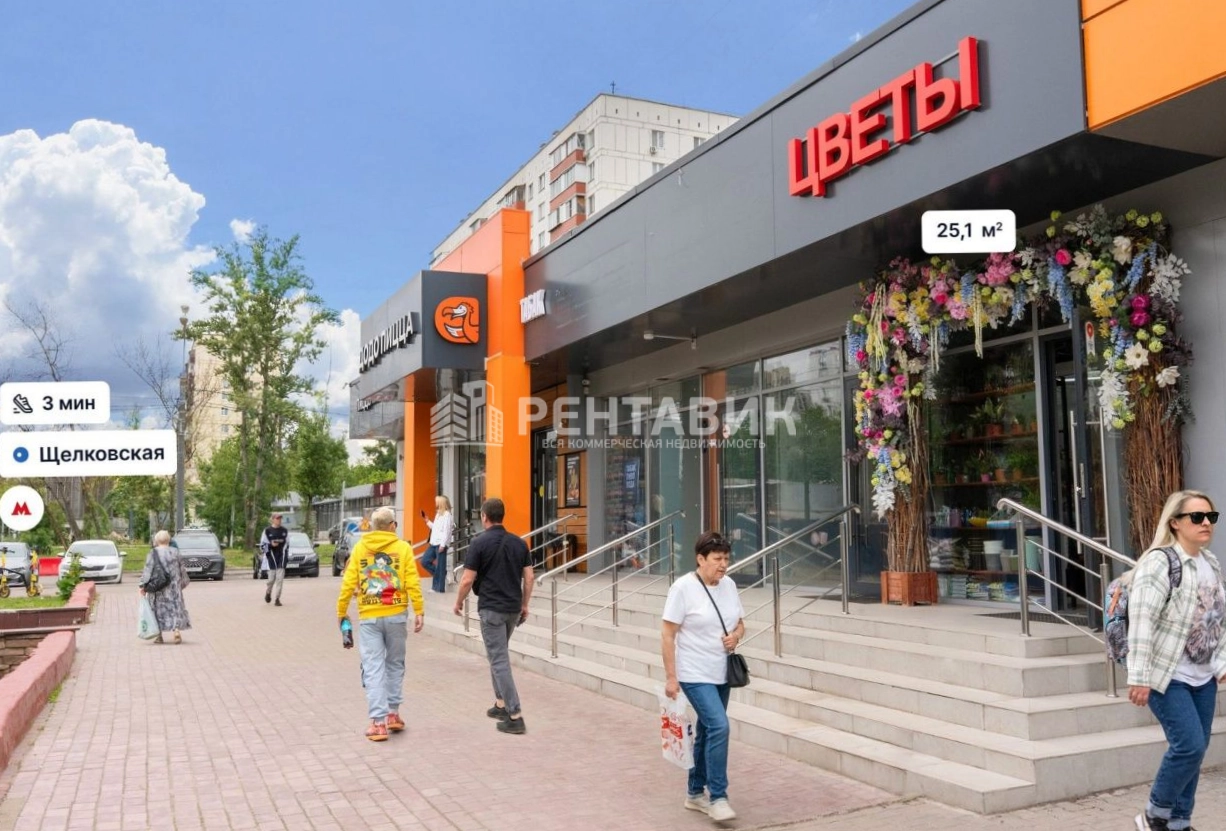 Торговая площадь Уральская 5А площадью 25.1 квадратных метров