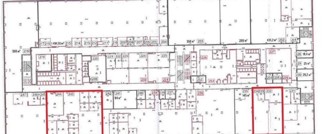Офис РТС Обручева площадью 379 квадратных метров