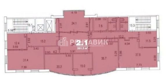 Офис Малая Дмитровка, 25с2 площадью 261.3 квадратных метров