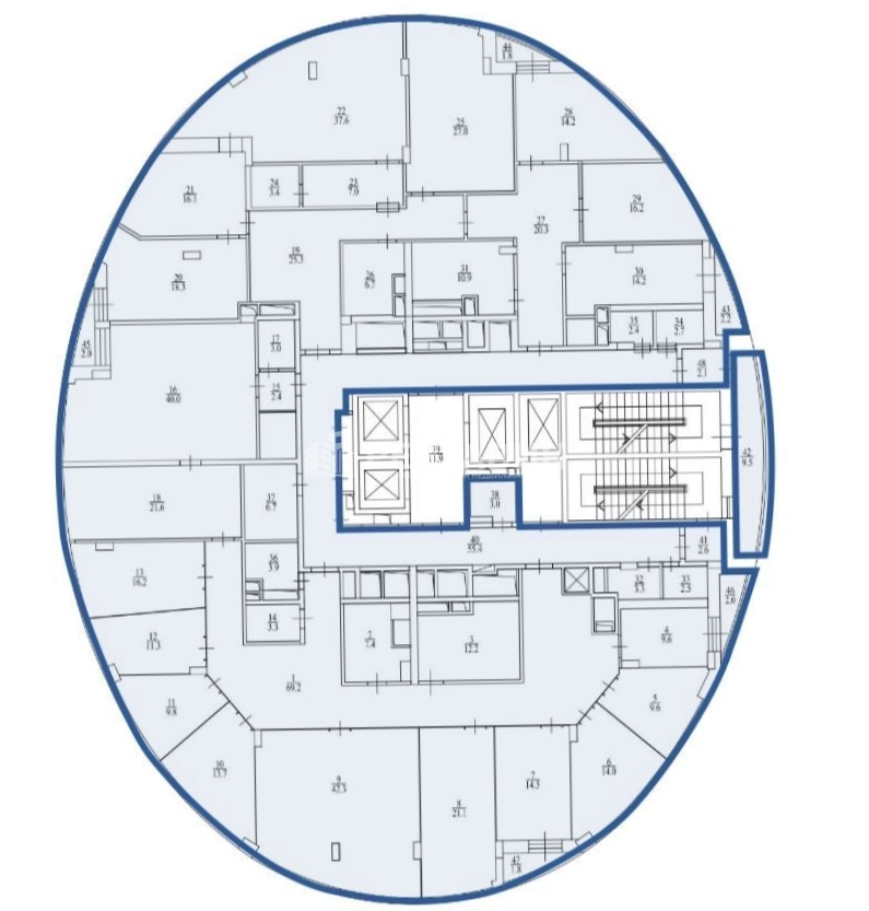 Офис Poklonka Place / Поклонка Плейс, Башня D площадью 720 квадратных метров
