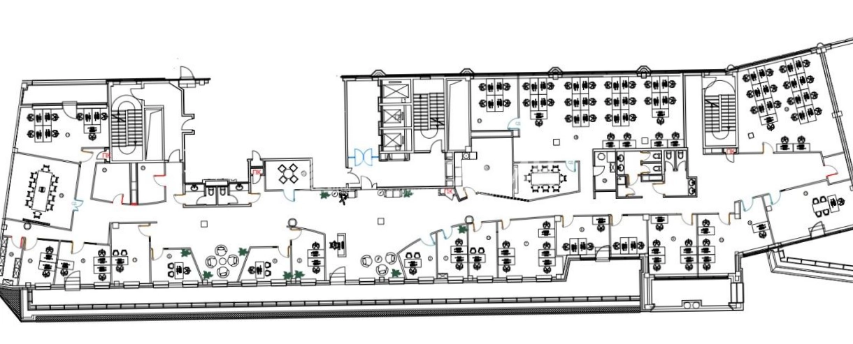 Офис Riverside Towers, строение 3 площадью 1005 квадратных метров