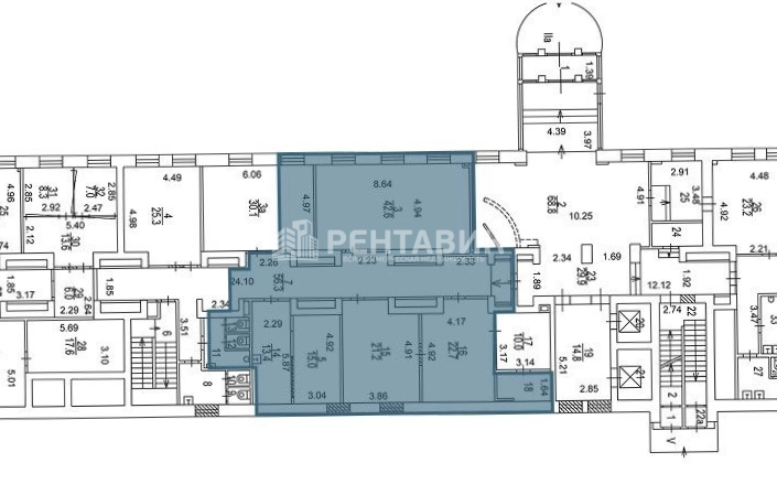 Офис Авион, строение 2 площадью 204 квадратных метров