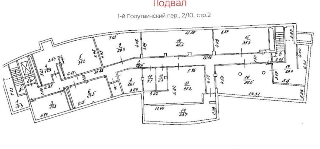 Здание целиком Голутвинский переулок, 2/10с2 площадью 3353.4 квадратных метров