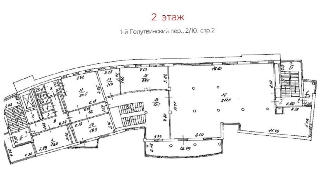 Здание целиком Голутвинский переулок, 2/10с2 площадью 3353.4 квадратных метров