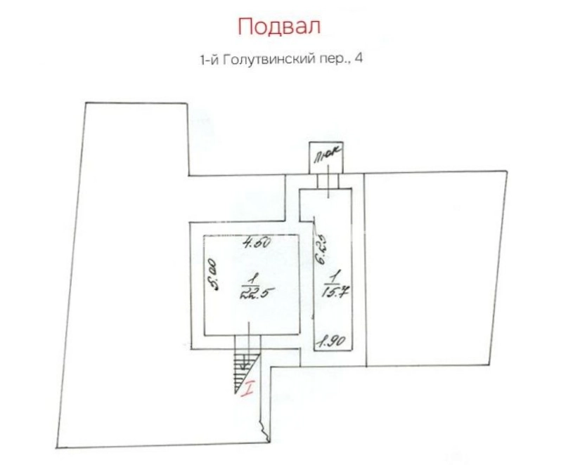 Здание целиком Голутвинский переулок, 2/10с2 площадью 3353.4 квадратных метров