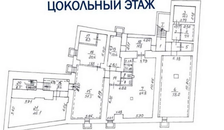 Здание целиком Сергия Радонежского, 13с1 площадью 1302.7 квадратных метров