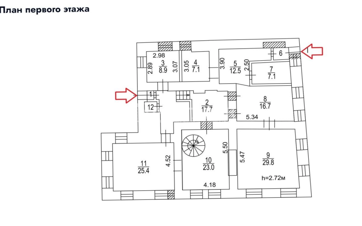 Здание целиком Бакунинская, 24 площадью 430 квадратных метров