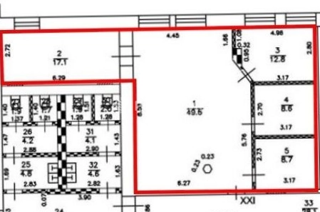 Офис Рябовская мануфактура, строение 4 площадью 96.8 квадратных метров