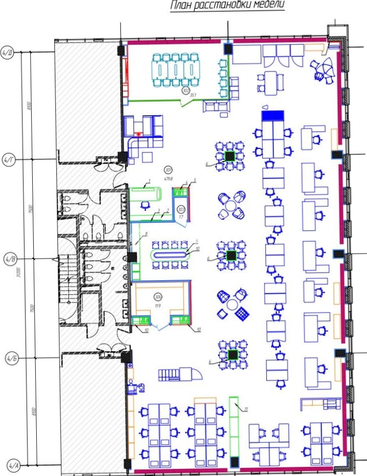 Офис OSTANKINO BUSINESS PARK / ОСТАНКИНО БИЗНЕС ПАРК, корпус 4 площадью 530 квадратных метров