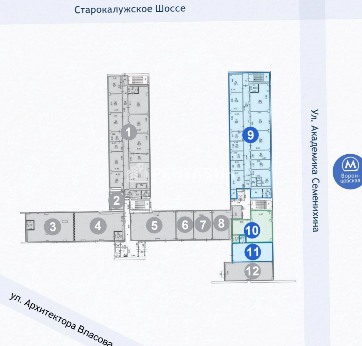Офис Валлекс площадью 95.7 квадратных метров