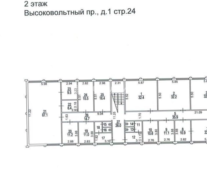 Здание целиком Высоковольтный 1с24 площадью 990 квадратных метров