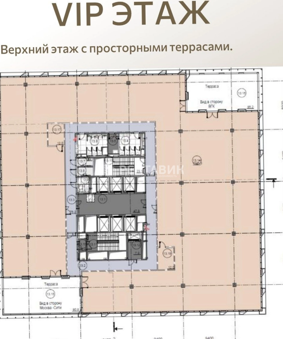 Офис Сезар на 2-ом Хорошевском площадью 7440 квадратных метров