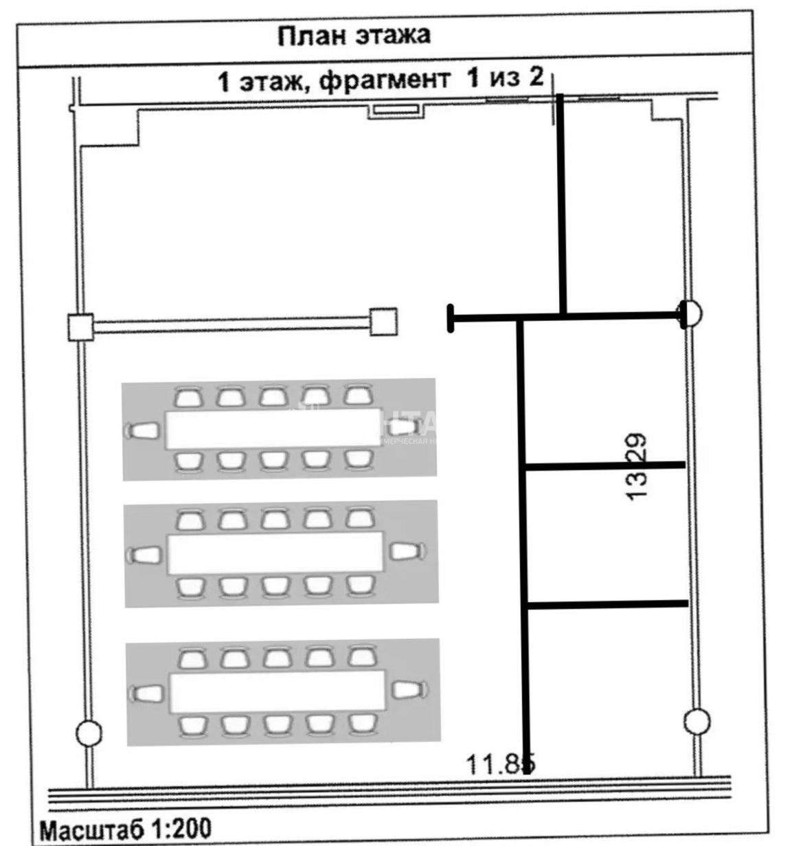 Офис Victory Park Plaza / Виктори Парк Плаза площадью 154.1 квадратных метров