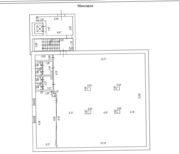 Офис Подсосенский 23с2 площадью 1284.4 квадратных метров