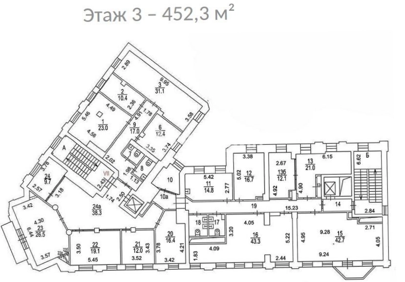 Здание целиком Якиманка площадью 2996.6 квадратных метров