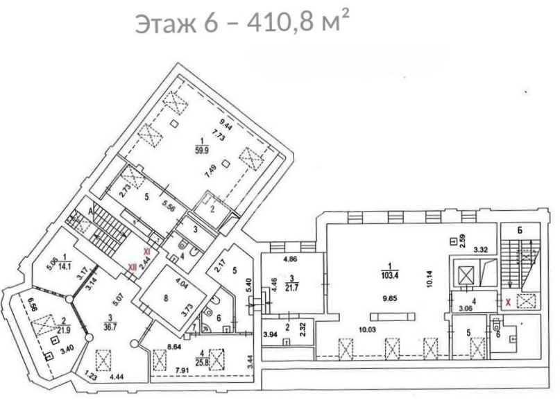 Здание целиком Якиманка площадью 2996.6 квадратных метров