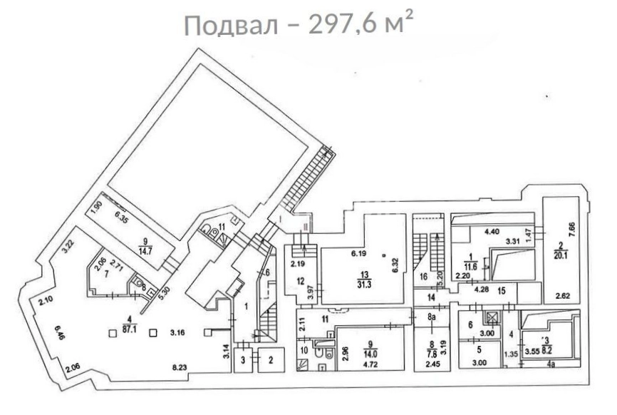 Здание целиком Якиманка площадью 2996.6 квадратных метров