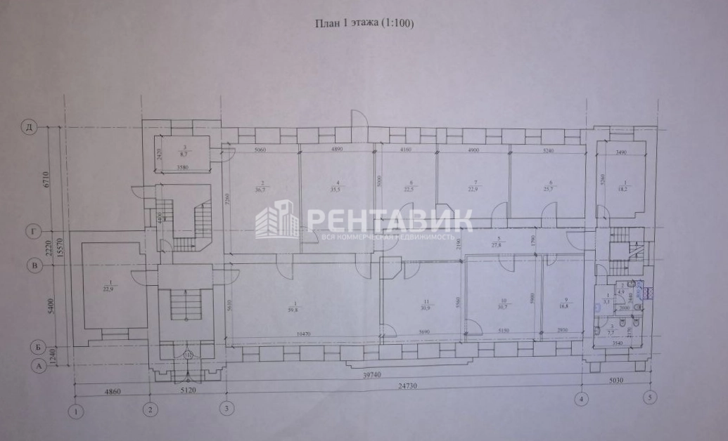 Здание целиком Гороховский, 19 площадью 935 квадратных метров