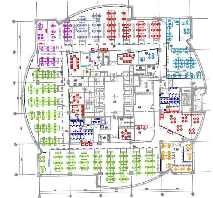 Офис Ньютон площадью 1732 квадратных метров