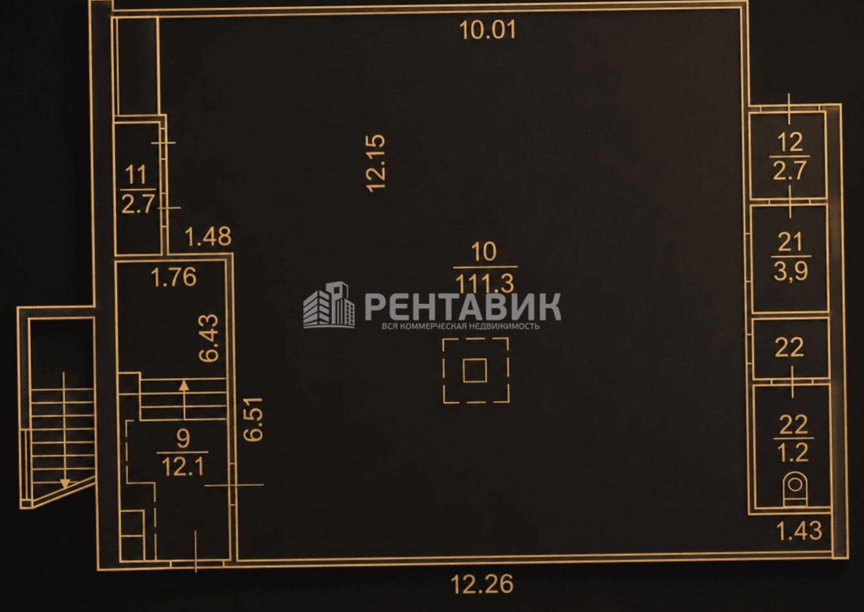 Помещение свободного назначения Сходненская, 25 площадью 134.6 квадратных метров