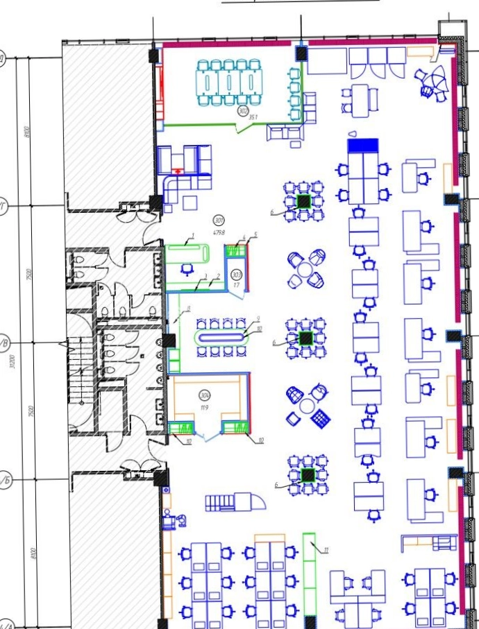 Офис OSTANKINO BUSINESS PARK / ОСТАНКИНО БИЗНЕС ПАРК, корпус 4 площадью 530 квадратных метров
