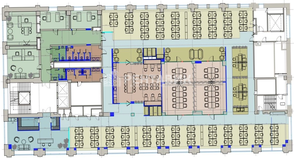 Офис Центральный Телеграф площадью 1114 квадратных метров