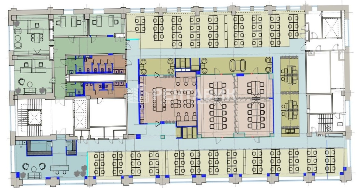 Офис Центральный Телеграф площадью 2202.6 квадратных метров