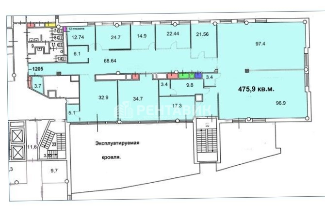 Офис Ростэк площадью 475.9 квадратных метров